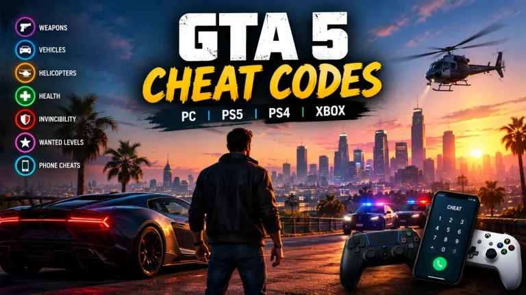 GTA 5 Cheat Codes